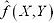 f hat of vector X and vector Y