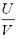 U over V