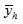 y bar subscript h